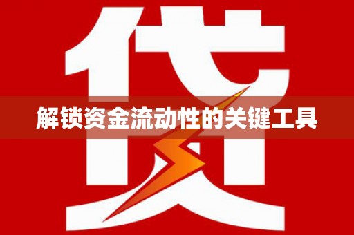 汝州解锁资金流动性的关键工具