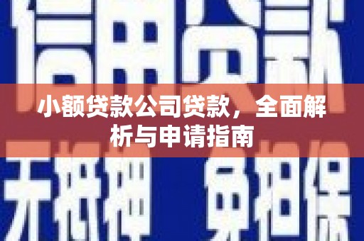 汝州小额贷款公司贷款，全面解析与申请指南