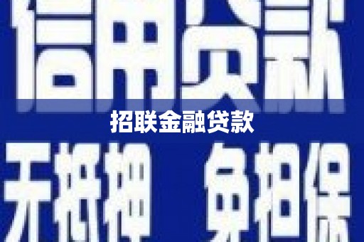 汝州招联金融贷款