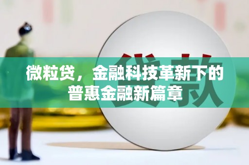 汝州微粒贷，金融科技革新下的普惠金融新篇章