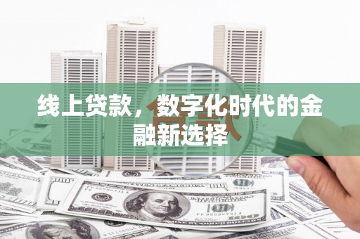 汝州线上贷款，数字化时代的金融新选择