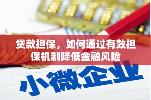 汝州贷款担保，如何通过有效担保机制降低金融风险