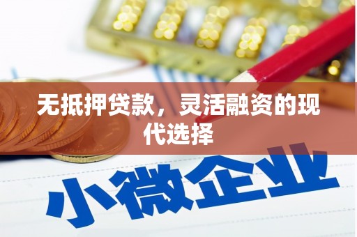 汝州无抵押贷款，灵活融资的现代选择