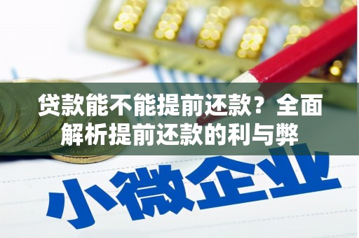 汝州贷款能不能提前还款？全面解析提前还款的利与弊