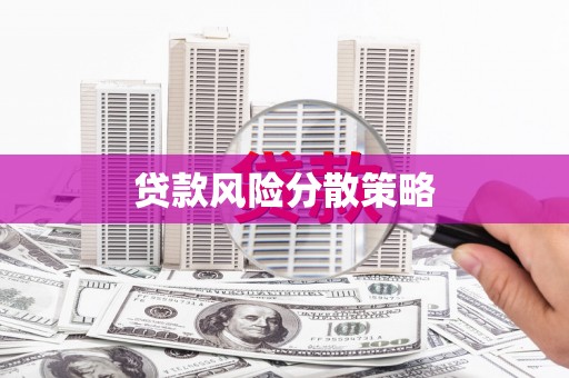 汝州贷款风险分散策略