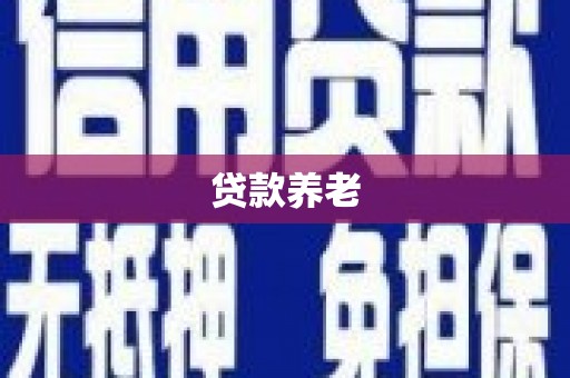 汝州贷款养老