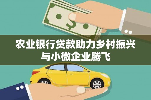 汝州农业银行贷款助力乡村振兴与小微企业腾飞